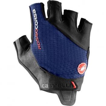 Guanti Pro V Castelli Rosso Corsa Blu Scuro S