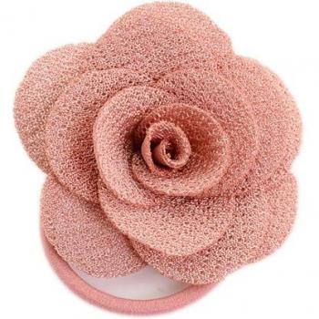 Bandana de Lona Multi-Capa Rosa y Flores
