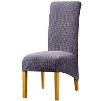 High Back Stretch Chair Cover in Grey