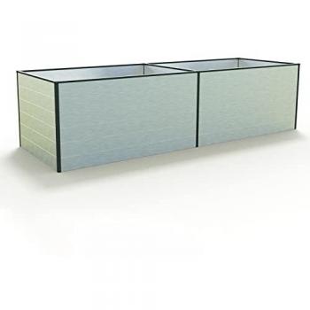 Weather-Resistant Aluminium Raised Garden Bed 297 x 77 x 77 cm