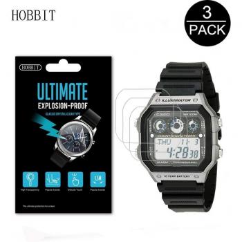 3Pack 5H Nano Explosion-proof Screen Protector for Casio AE1200WH