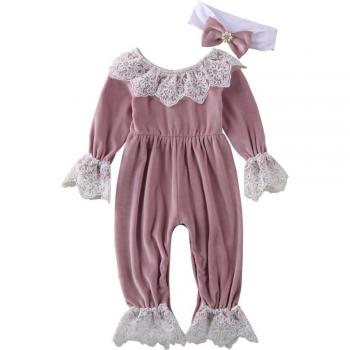 Vêtements bébé mixte velours à manches longues 0-24M