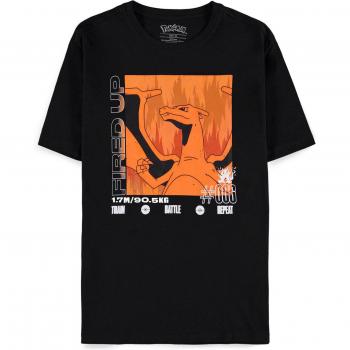 Drakonschwarz: Pokémon Dracaufeu T-Shirt Herren XL