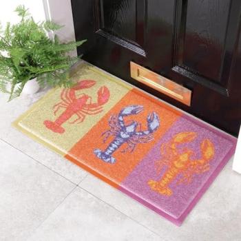 Coastal Lobster Entrance Mat – 30x60 cm (custom size)