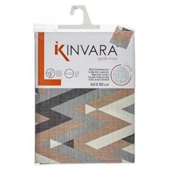 Tovaglia Beige Antimacchia Righe 140 x 180 cm (10 Unità)
