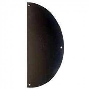 Plaque inox demi-lune 300x150 mm avec perforation Duval
