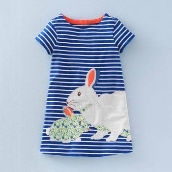 Ropa Casual de Pascua para Niña con Rayas