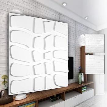 Décor Mural 3D PVC Blanc