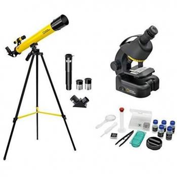 Kit de télescope et microscope National Geographic pour débutants