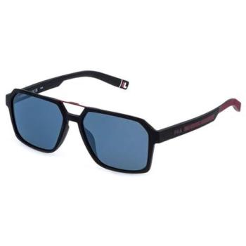 Men's Fila Sfib04-58u28w Polarized Matte Black/Silver Mirror