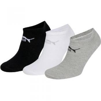 Calzini Sportivi Puma Invisibili – Pack 3 – EU 35‑38 – Colore Grigio/Bianco/Nero