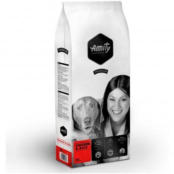 Cibo Secco Amity per Cani Adulto Pollo e Riso 15 kg