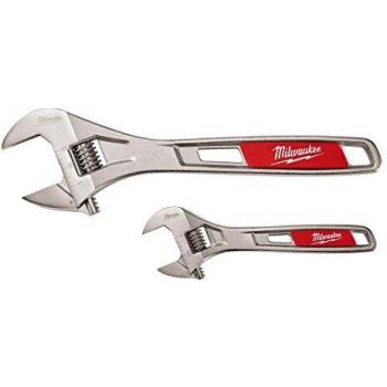 Milwaukee 2-Piece Adjustable Wrench Set in SAE (6 in. and 10 in.)