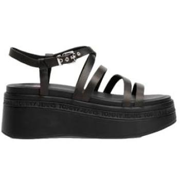 Tommy Jeans Sandali Tjw Wedgy Strappy Nero