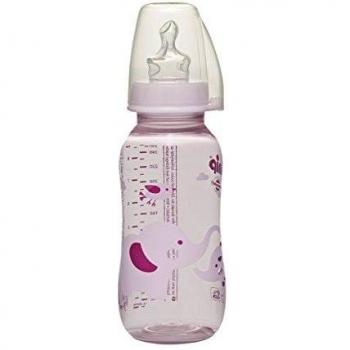 Nip Babyflasche, 0-6 Monate, rosa, mit Silikonsauger