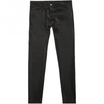 Shorts moto en cuir synthétique ajusté aux hanches