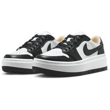 Air Jordan 1 Elevate Low – Sneaker Schwarz-Weiß, niedriges Profil, 44, Damen