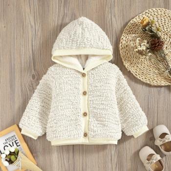 Winterjacke für Babys mit Kapuze und Fleecefutter