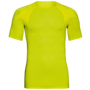 T-shirt Collo Giro Uomo Odlo Active Spine Giallo