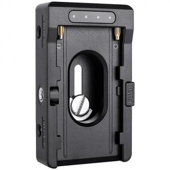 Adaptateur de batterie Np-f pour caméra avec LED de batterie faible