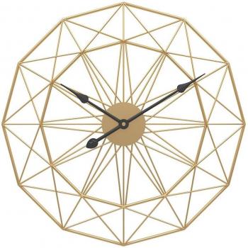 Silence in Steel: 50cm Nordic Wall Clock