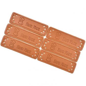 Lychee Life 50pcs PU Leather Sewing Labels