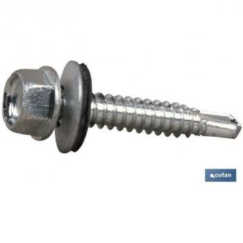DIN‑7504K EPDM C‑8 M‑4,8×19 Z – Kit de 1 000 piezas para cubiertas