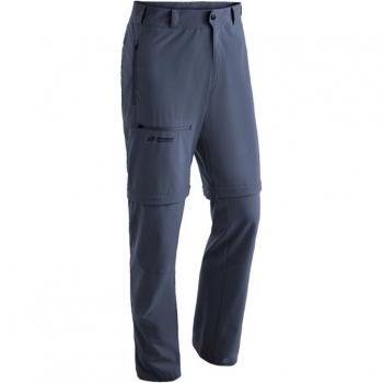 Maier Sports Herren Zip-Off Outdoorhose grau, schnelltrocknend, elastisch