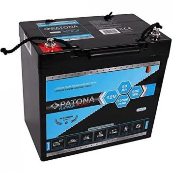 PATONA Platinum LiFePO4 Akku 12V 50Ah (600Wh)