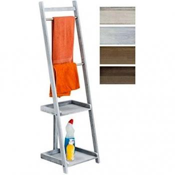 Yokohama CLP Klappbarer Handtuchständer – 3‑Stangen‑Version in Weiß/Grau