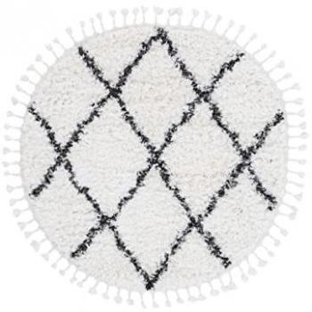 Carpetfine Hochflor-Teppich »Eddy«, rund, 30 mm Höhe, Shaggy Langflor mit Fransen, starke Größenauswahl, Wohnzimmer