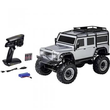 Land Rover Defender Rock Crawler RC Auto, silberfarben