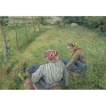Camille Pissarro 100‑Teile Puzzle – Junge Bauernkinder im Feld (1882)