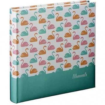 Jumbo Schwan Erinnerungsbuch – 30 × 30 cm, Pastellfarben, 80 Seiten