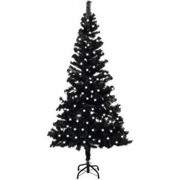 Pre-lit Black Christmas Tree