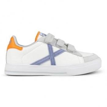 Zapatillas Munich Mini Rete 8095053, blancas, grises y lilas, unisex para niños, talla 28 EU