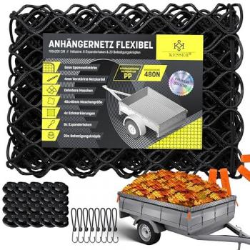 Filet de remorquage avec système de fixation
