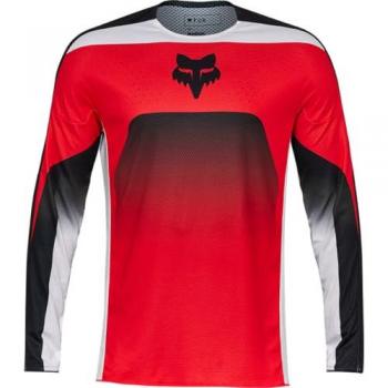 Maillot de motocross FOX 360 Divider Rouge Fluo Taille L