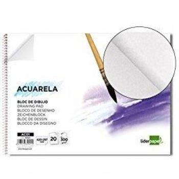 Bloco espiral para aguarela 230x325mm 10 folhas