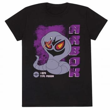 Schwarzes Pokémon Arbok T-Shirt Größe M