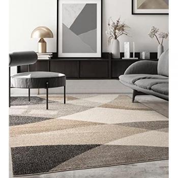 Tapis salon Élégance Ondulée – 140 × 200 cm, finition perle