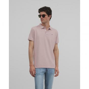 Polo de Hombre Rosa de Manga Corta