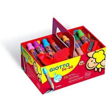 Supermatitoni Colorati GIOTTO be-bè mina grande 7 mm assortiti Schoolpack da 36 + 3 temperini