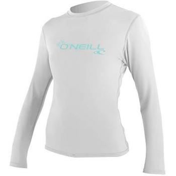 O’Neill Basic Skins Damen Langarm-Top Sonnen­schutz Weiß XXL