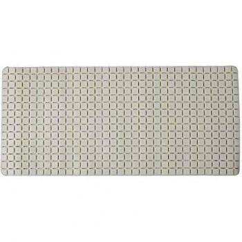 Alfombra de Baño Habitex Quadro 36x76 cm. Blanca
