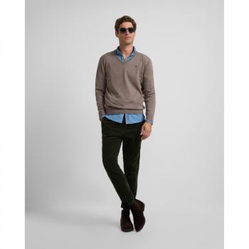 Pantalón Deportivo Hombre 5 Bolsillos en Pana Silbon