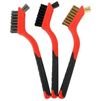 Kemelo Mini Brosse Metallique Brosse Plaquee Cuivre Pour Appareils Industriels Surface Interieure Polissage Meulage Bros