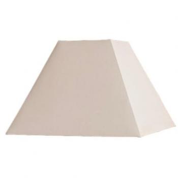 Pyramid White Cotton Tapered Square Lamp Shade for Table Lamps