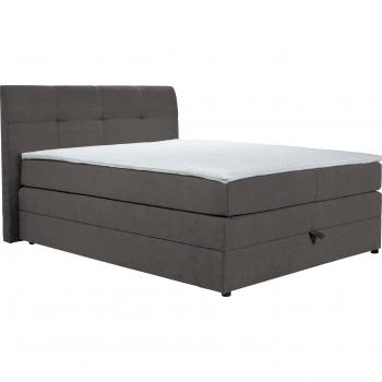 Boxspringbett HOME AFFAIRE Finja, praktische Liegehöhe, grau
