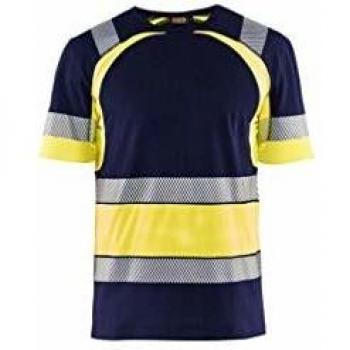 Marine Gelb Arbeitsshirt „Krähe“ – Blaklader High‑Vis 3XL